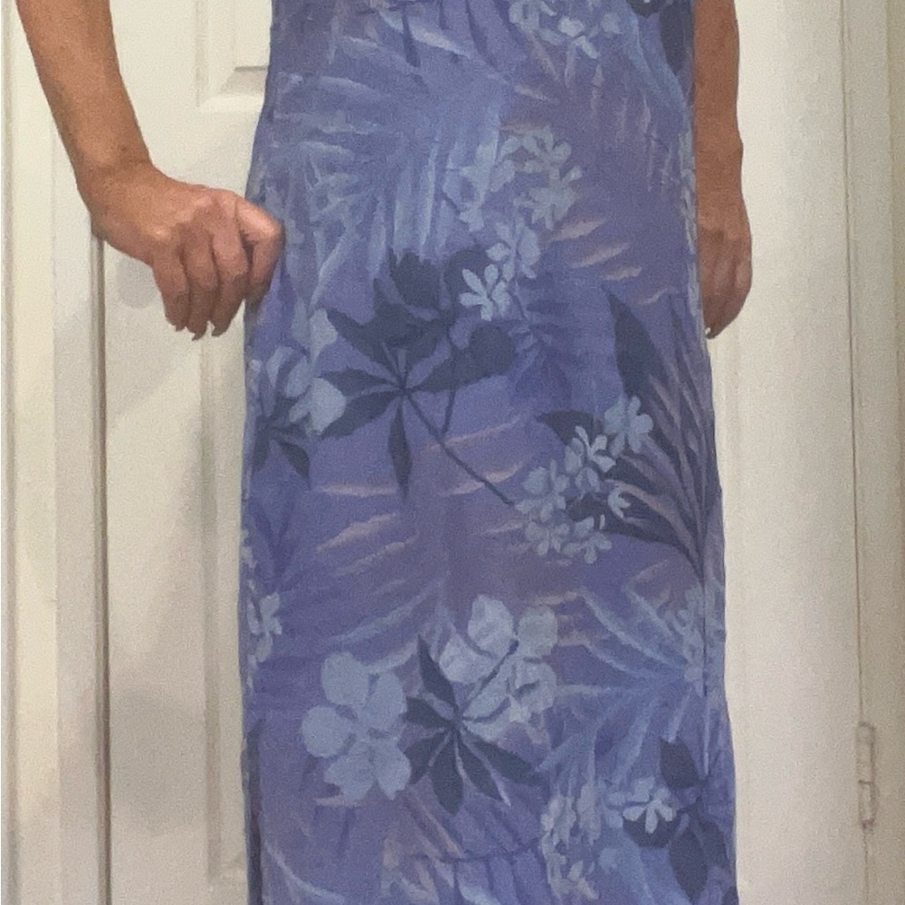 Style & Co. Blue Floral Maxi Dress